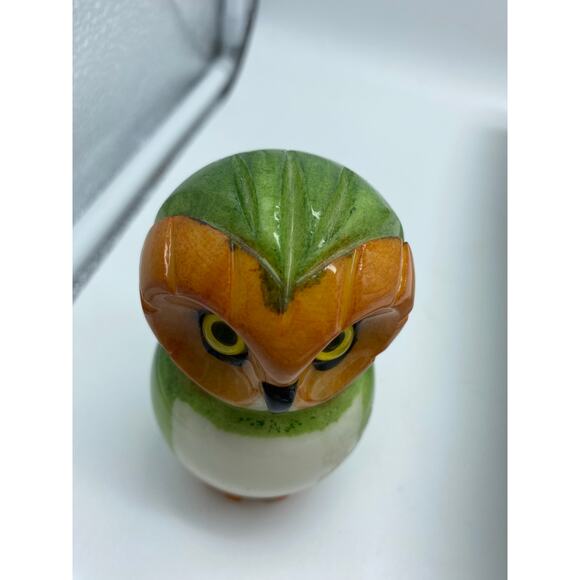 VTG Alabaster Owl Figurine Ducceschi Italian Hand Carved Painted Green 4"
MCM - Picture 7 of 7